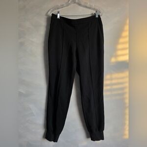 Vince Black Easy Pull Polyester Elastic Waistband Jogger Pants Sz M
